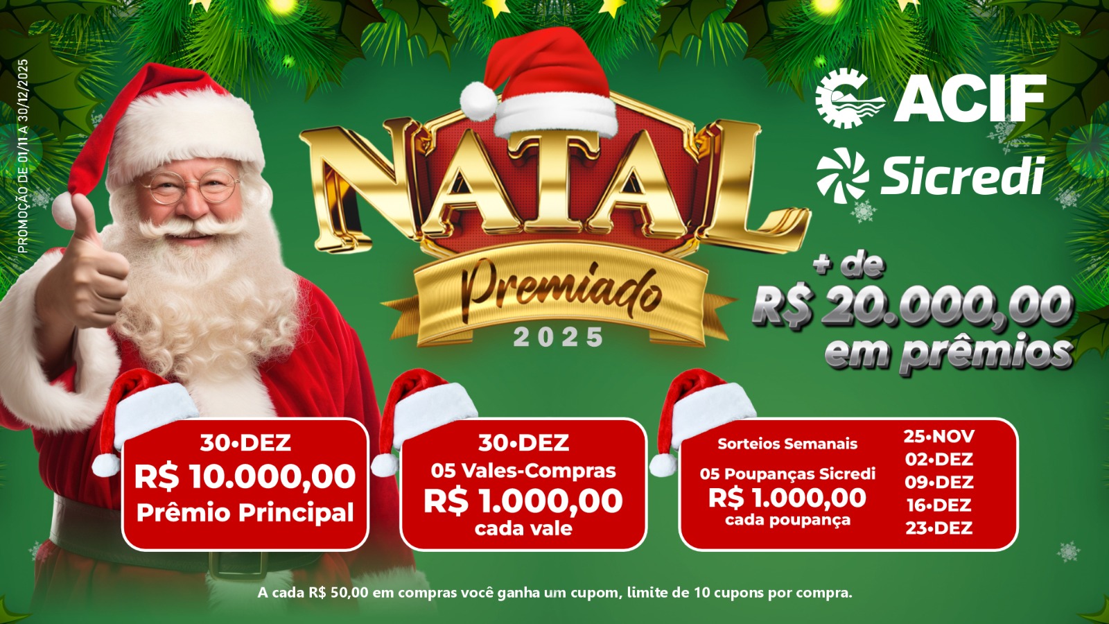 Natal Premiado de 2025, você não pode perder essa!